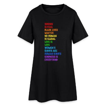 Human Rights! No one is illegal - Women’s T-Shirt Dress - black - Front