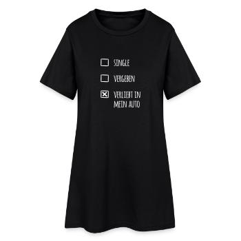 Verliebt in mein Auto (dh - Frauen T-Shirt-Kleid - Schwarz - Vorne