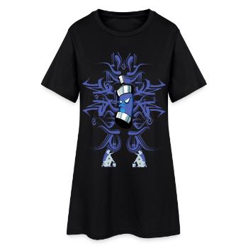 graffiti - Women’s T-Shirt Dress - black - Front