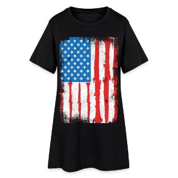 USA Patriotic Clarinetist - Women’s T-Shirt Dress - black - Front