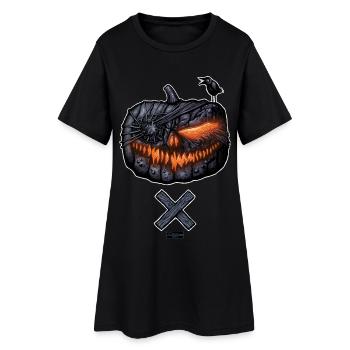PUMPKINHEAD - CITROUILLE D’HALLOWEEN / CRÂNE - Robe T-shirt Femme - noir - Devant