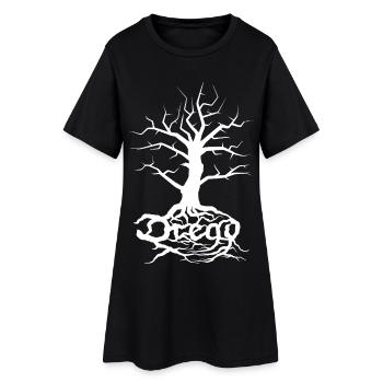 Dread Tree White - Robe T-shirt Femme - noir - Devant