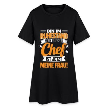 Retraité Âge de la retraite Fin Terrain Cadeau 2025 - Robe T-shirt Femme - noir - Devant