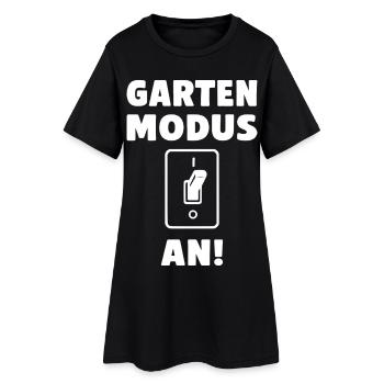 Garten Modus an! - Frauen T-Shirt-Kleid - Schwarz - Vorne