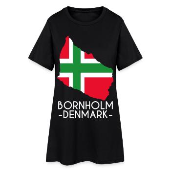 Bornholm, Danemark - Robe T-shirt Femme - noir - Devant