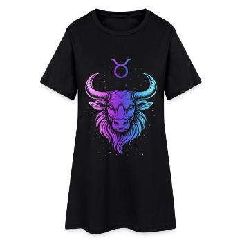 Gradient Cosmique de Taureau - Robe T-shirt Femme - noir - Devant