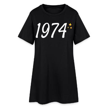 1974 - Robe T-shirt Femme - noir - Devant