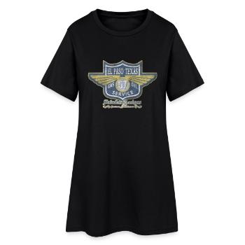 El Paso Texas Oil Service - Frauen T-Shirt-Kleid - Schwarz - Vorne