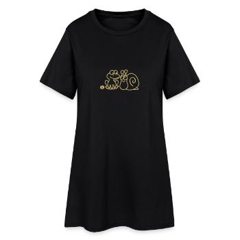 Frosch und Schnecke - Women’s T-Shirt Dress - black - Front