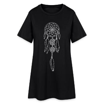 Attrape-rêve blanc - Robe T-shirt Femme - noir - Devant