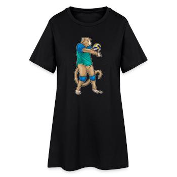 Monkey Joueur de volley-ball Volley-ball - Robe T-shirt Femme - noir - Devant