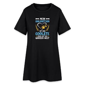 Mein Dalmatiner 1. Geburtstag - Frauen T-Shirt-Kleid - Schwarz - Vorne