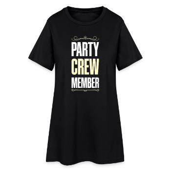 Équipe de fête - Robe T-shirt Femme - noir - Devant