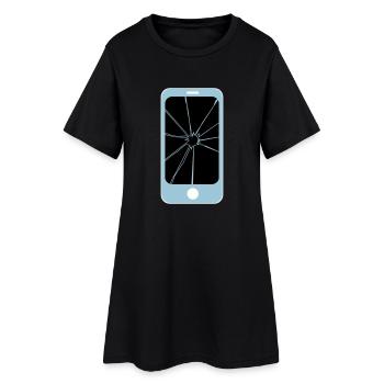 spider app - Women’s T-Shirt Dress - black - Front