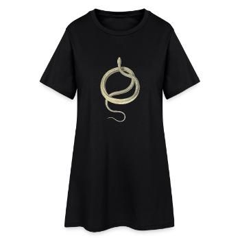 serpent - Robe T-shirt Femme - noir - Devant