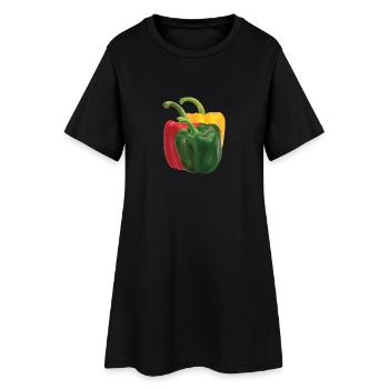 paprika - Robe T-shirt Femme - noir - Devant