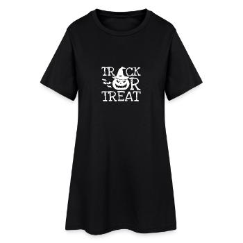 Effrayant Halloween Costume shirt Trick Treat 1 - Robe T-shirt Femme - noir - Devant
