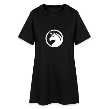 Licorne / licorne - Robe T-shirt Femme - noir - Devant