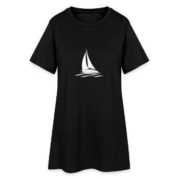 Sail away - Robe T-shirt Femme - noir - Devant