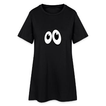 Eyes Comic-Style (1c) - Women’s T-Shirt Dress - black - Front
