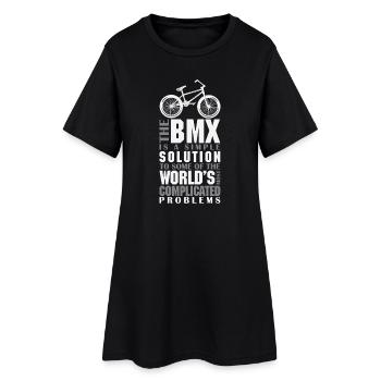 VTT VTT Vélo de Parole Descendance VTT - Robe T-shirt Femme - noir - Devant