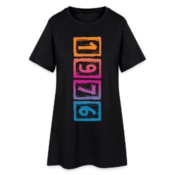 Millésime 1976 - Robe T-shirt Femme - noir - Devant