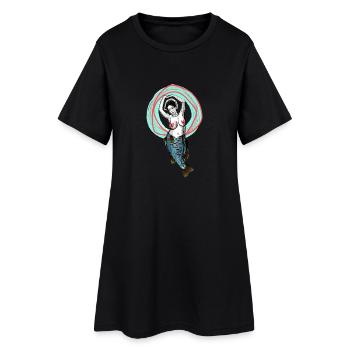 Old sirène - Robe T-shirt Femme - noir - Devant