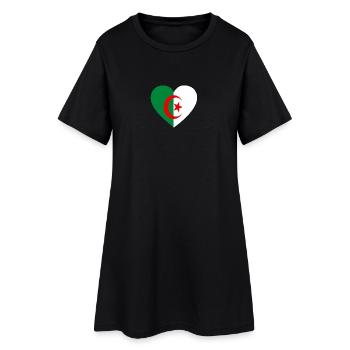 Love Amour cadeau algeria algérie - Robe T-shirt Femme - noir - Devant