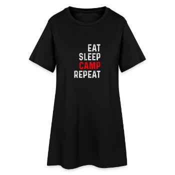 CAMP CAMPING SHIRT - Robe T-shirt Femme - noir - Devant