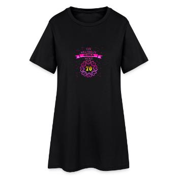 Geburtstag Weltbeste OMA wird 70 - Frauen T-Shirt-Kleid - Schwarz - Vorne