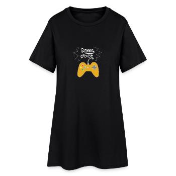 Game over! Verloren! - Frauen T-Shirt-Kleid - Schwarz - Vorne