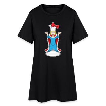 Chess Piece Queen Chess - Women’s T-Shirt Dress - black - Front