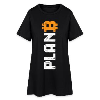 Bitcoin - Plan B - Cadeau crypto - Robe T-shirt Femme - noir - Devant