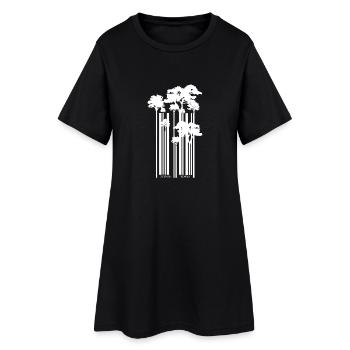 barcode - Women’s T-Shirt Dress - black - Front