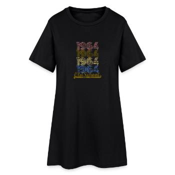 Old School 1964 Rétro - Robe T-shirt Femme - noir - Devant