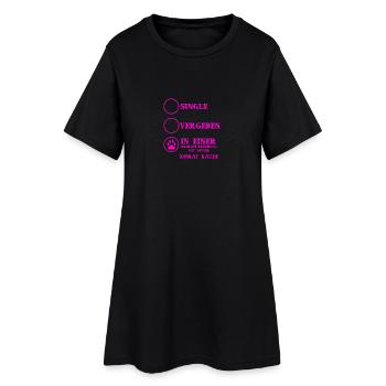 Beziehung Katzen liebe KORAT KATZE - Frauen T-Shirt-Kleid - Schwarz - Vorne