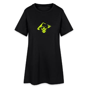 chinese skull - Robe T-shirt Femme - noir - Devant