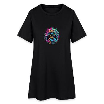 Manette et couronne Elite Gaming Hero - Robe T-shirt Femme - noir - Devant