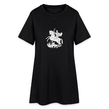 glisser 22 - Robe T-shirt Femme - noir - Devant