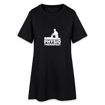 Physiotherapeut - Frauen T-Shirt-Kleid - Schwarz - Vorne