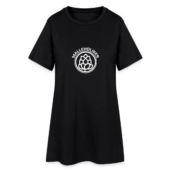 Malleholiker - Frauen T-Shirt-Kleid - Schwarz - Vorne