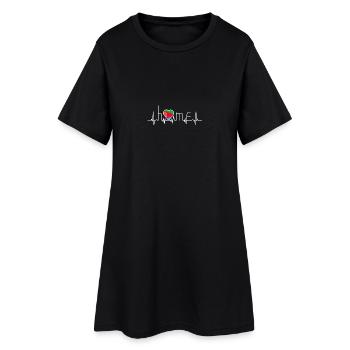 i love home heimat Eritrea - Frauen T-Shirt-Kleid - Schwarz - Vorne