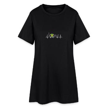 j'aime la maison la maison Jamaïque - Robe T-shirt Femme - noir - Devant