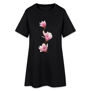 Magnolia - Robe T-shirt Femme - noir - Devant