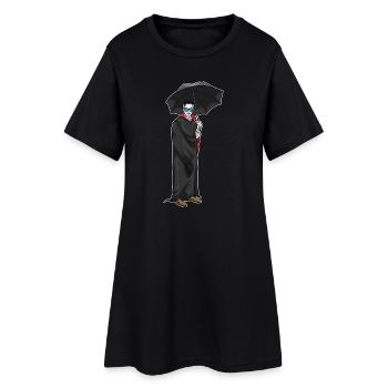 Parapluie d’Halloween vampire - Robe T-shirt Femme - noir - Devant