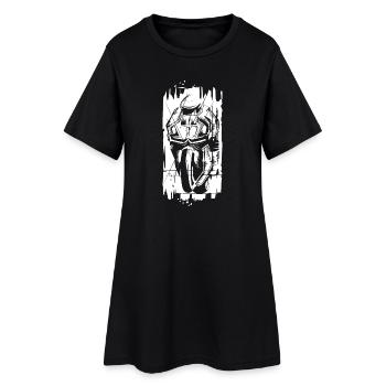 Graffiti Moto Superbike Racing Biker Brush - Robe T-shirt Femme - noir - Devant
