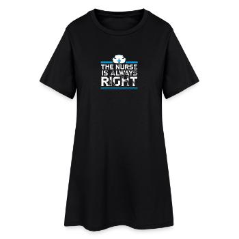 Infirmière drôle de cadeau - Robe T-shirt Femme - noir - Devant