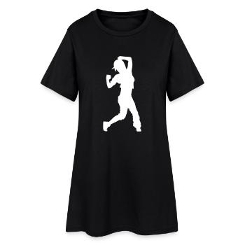 hip hop dancer - Women’s T-Shirt Dress - black - Front