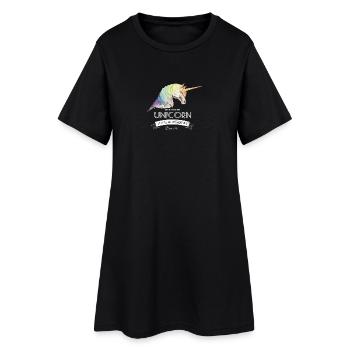 Unicorn anniversaire 1967 Né - Robe T-shirt Femme - noir - Devant