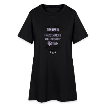 Beste Trainerin Shirt - Frauen T-Shirt-Kleid - Schwarz - Vorne